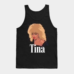 Tina Turner fan art (White) Tank Top